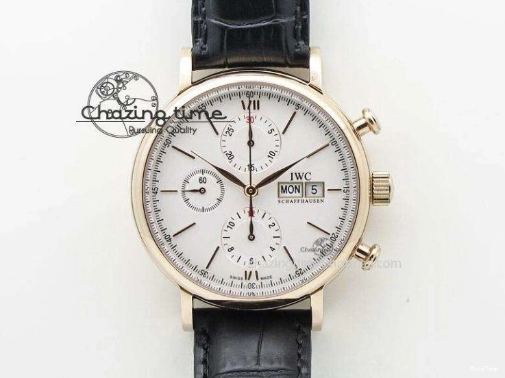 MIROTIME 0509 Pilot Chrono IW377726 ZF 1:1 Best Edition Green Dial on Brown Leather Strap A Trendsetting 7125